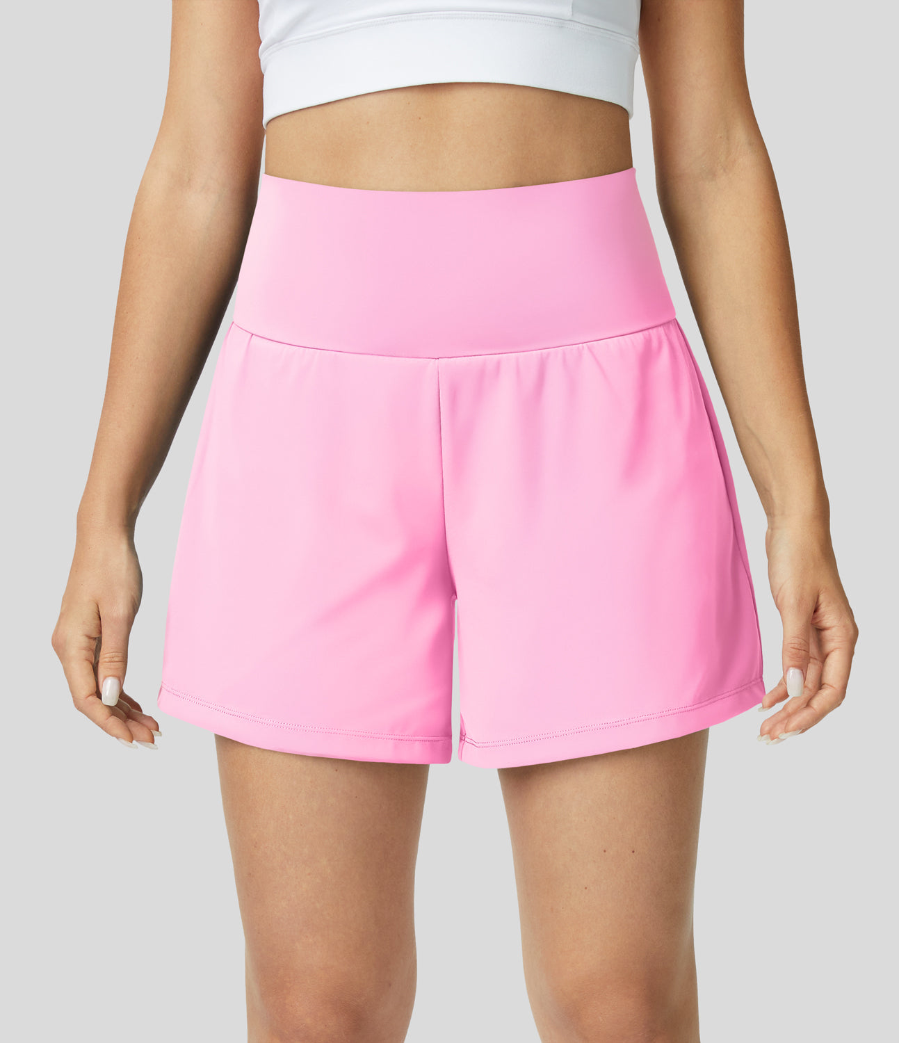 Neréa Shorts Pink für Damen – Sportshorts mit hoher Taille
