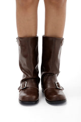 Seretta Buckle | Trendige Stiefeletten für Damen mit Schnalle & Blockabsatz