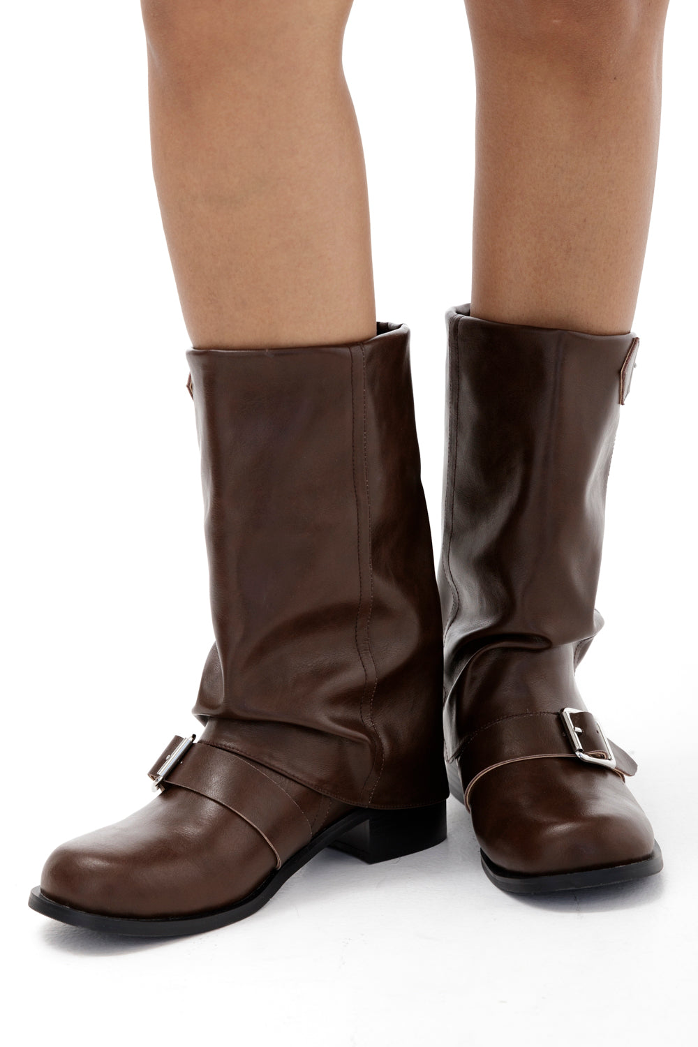 Seretta Buckle | Trendige Stiefeletten für Damen mit Schnalle & Blockabsatz