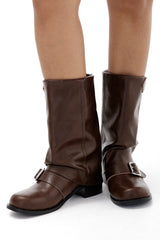 Seretta Buckle | Trendige Stiefeletten für Damen mit Schnalle & Blockabsatz