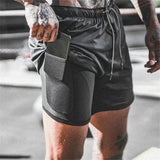 Hoymans 2-in-1 sportshort voor mannen
