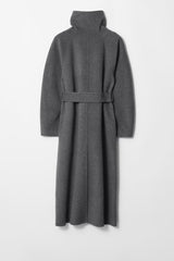 Marivelle | Eleganter Damenmantel mit Stehkragen & Bindegürtel