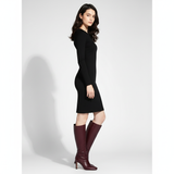 VogueStiletto | Elegante Kniehohe Stiefel mit Absatz & Moderner Silhouette