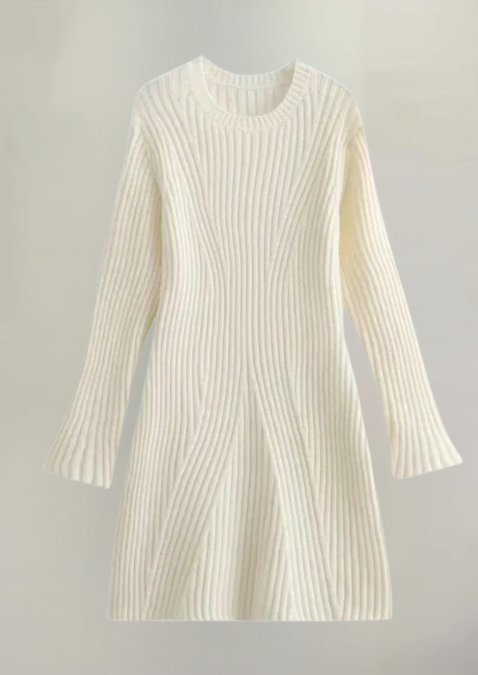 Elodie | Ribbed Knit Mini Dress 