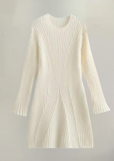 Elodie | Ribbed Knit Mini Dress 