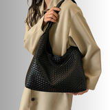 Amira Woven Tote | Shoulder Bag with Pouch 
