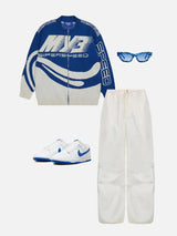 Unisex Cardigan mit Racing-Grafik für Streetstyle
