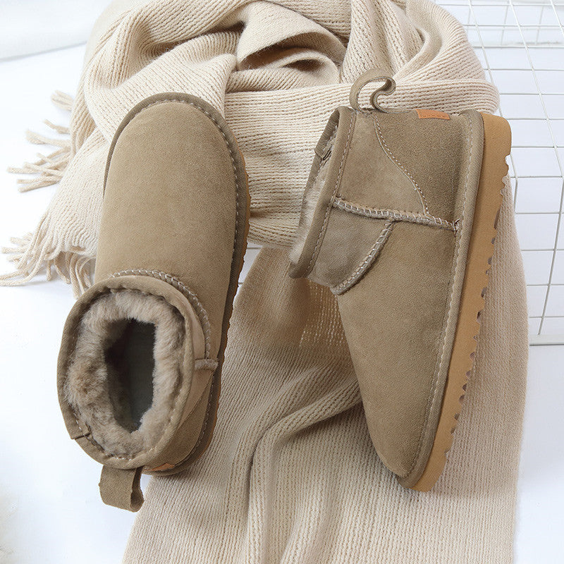 Winter Boots Damen camel warm gefüttert
