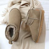 Winter Boots Damen camel warm gefüttert
