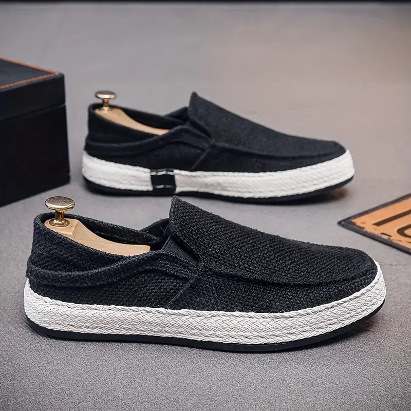 Comfortabele heren loafers met ademend materiaal en casual stijl

