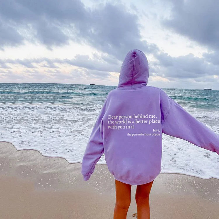 Zachte en comfortabele trui in unisex design, ideaal om positiviteit te verspreiden