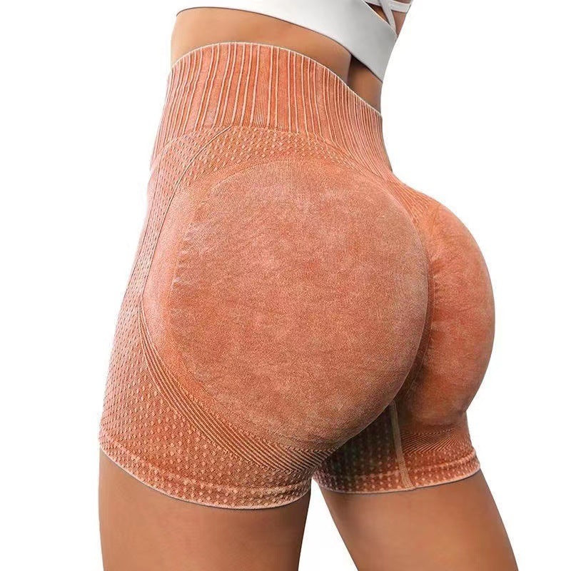 Seamless Shorts in Apricot/Orange – Push-up