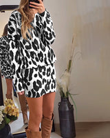 Sandra | Short Leopard Dress