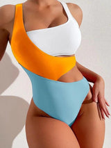 Celestina | High-Waist Colorblock Swimsuit
