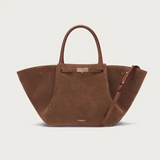 firenze suede tote large in brown als handcarry mit stabilen henkeln