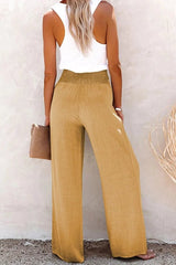 Mariza | Wide Linen Trousers