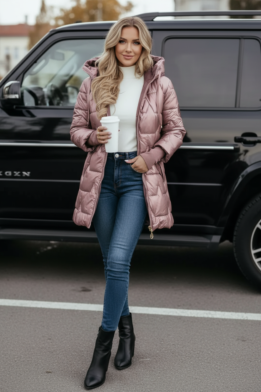 Velmora Damen Steppjacke in Rosé
