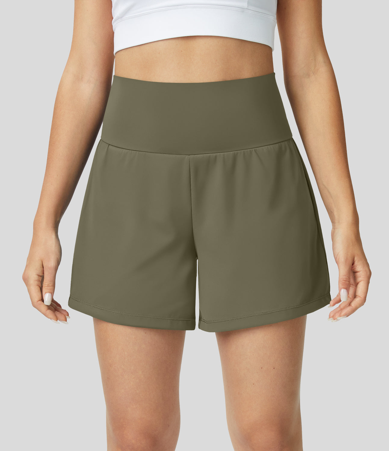 Neréa Shorts High Waist Damen in Grün fürs Training
