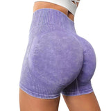 Booty Boost Shorts in Lila – High-Waist, nahtlos