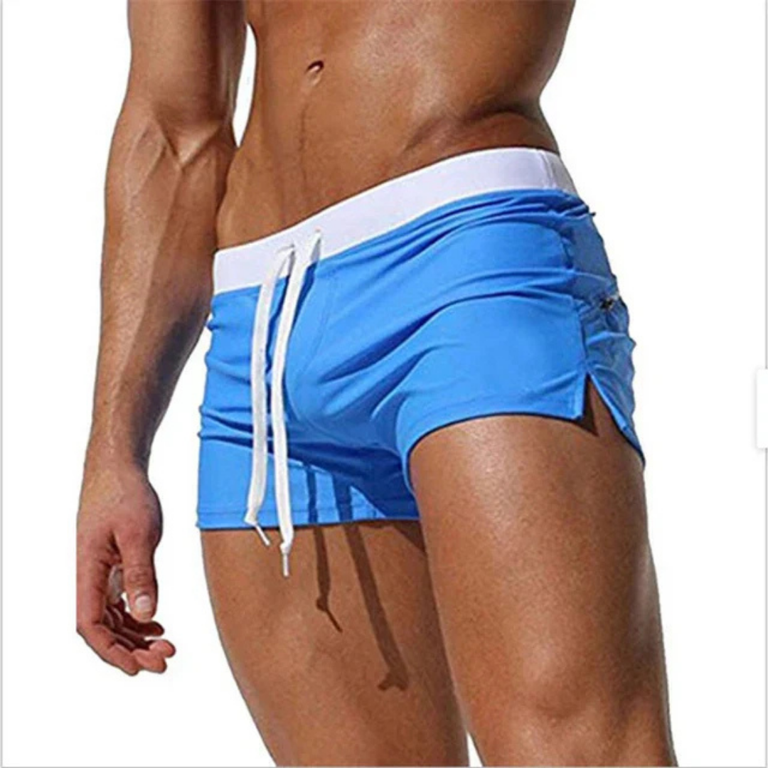 Heren zwemshort met trekkoord en comfortabele pasvorm

