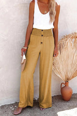 Mariza | Wide Linen Trousers