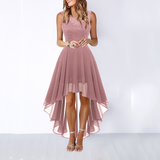 Velviana | Asymmetrische Avondjurk met Kant en Flow