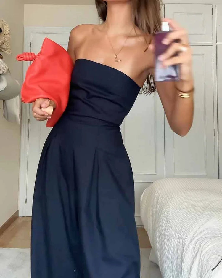 René | Elegant Strapless Jumpsuit