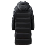 Phoebe Puffer | Langer Damen-Wintermantel mit Kapuze & Wattierung