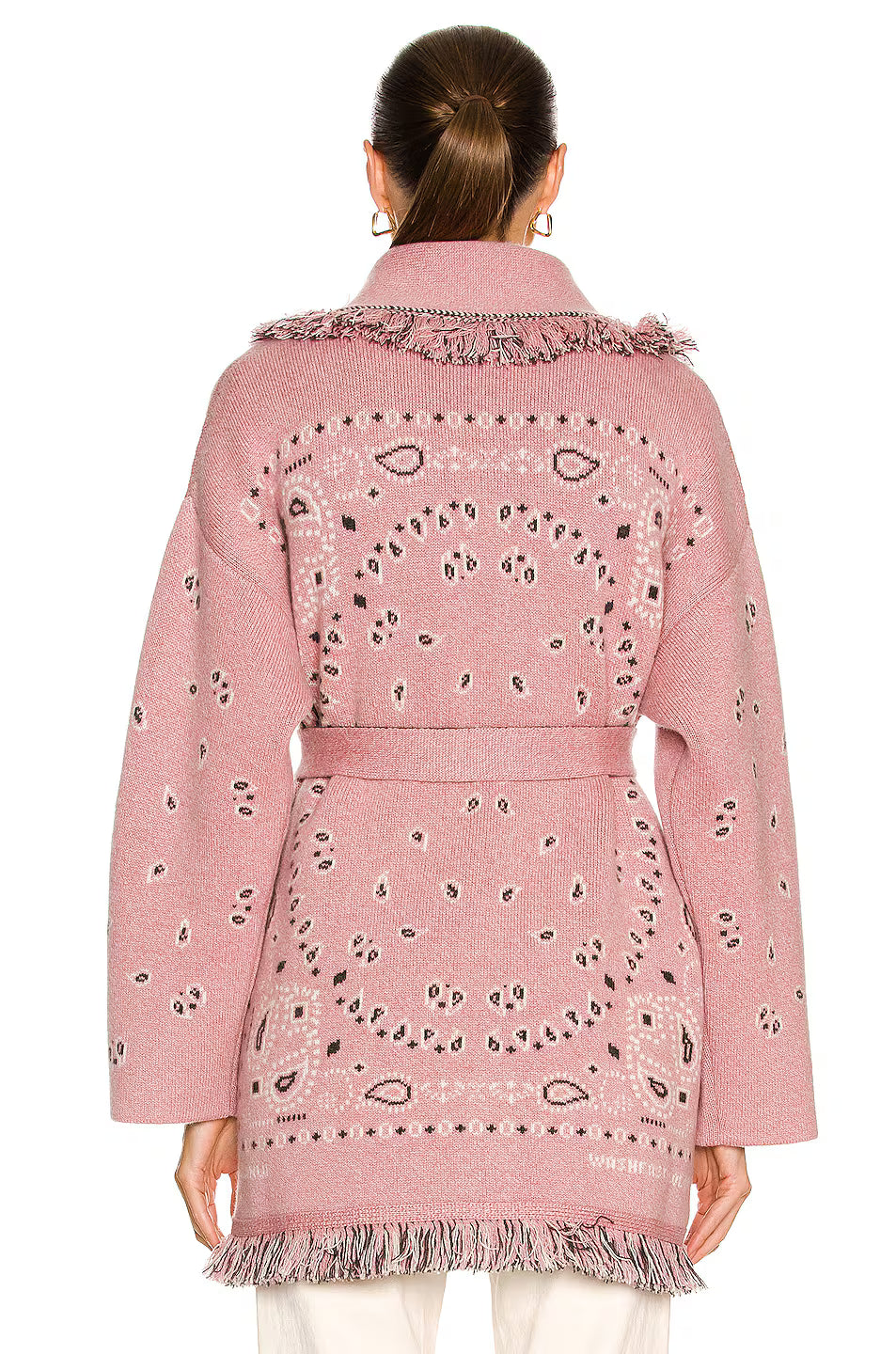 meliora cardigan bordeaux rosa rückansicht