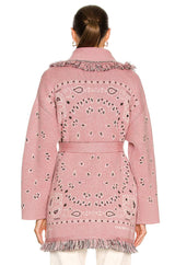 meliora cardigan bordeaux rosa rückansicht