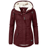 Elegante lange damesjas voor winterse dagen