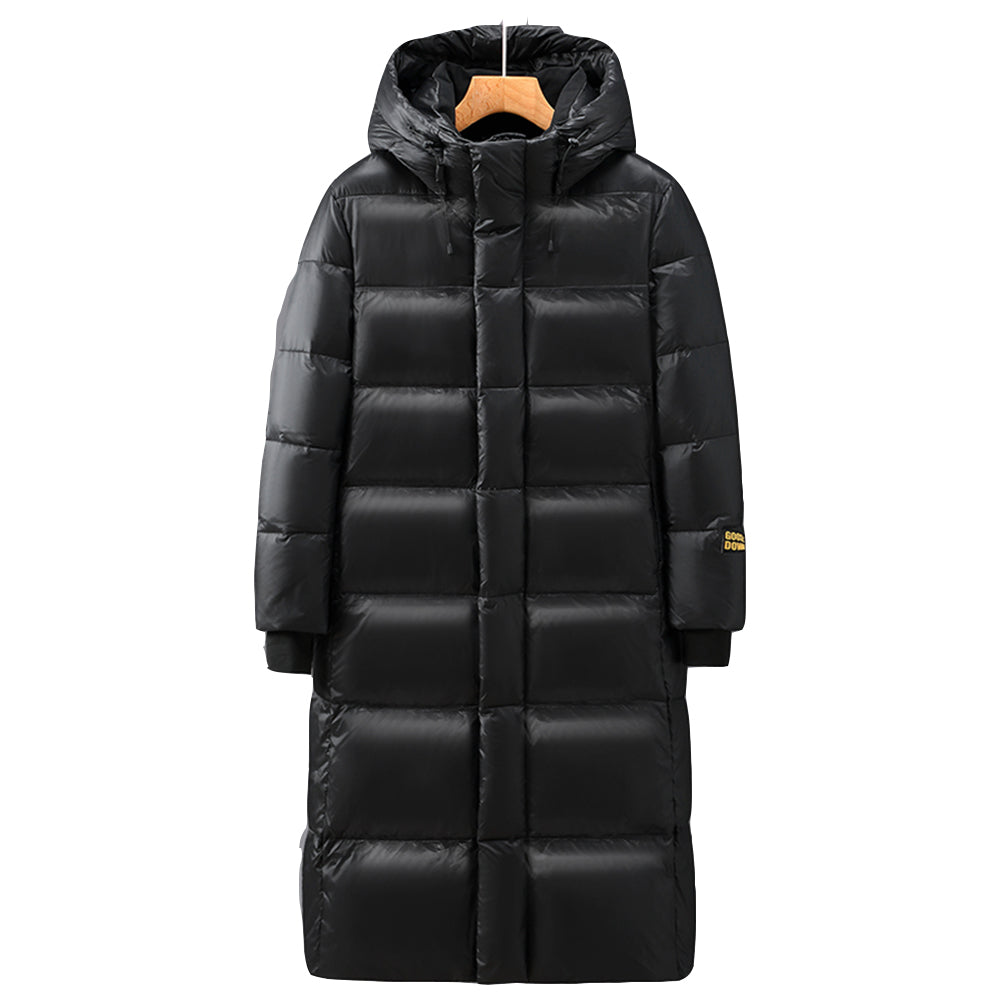 Phoebe Puffer | Langer Damen-Wintermantel mit Kapuze & Wattierung