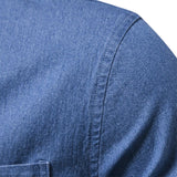 Aiden chambray overhemd achterkant regular fit design

