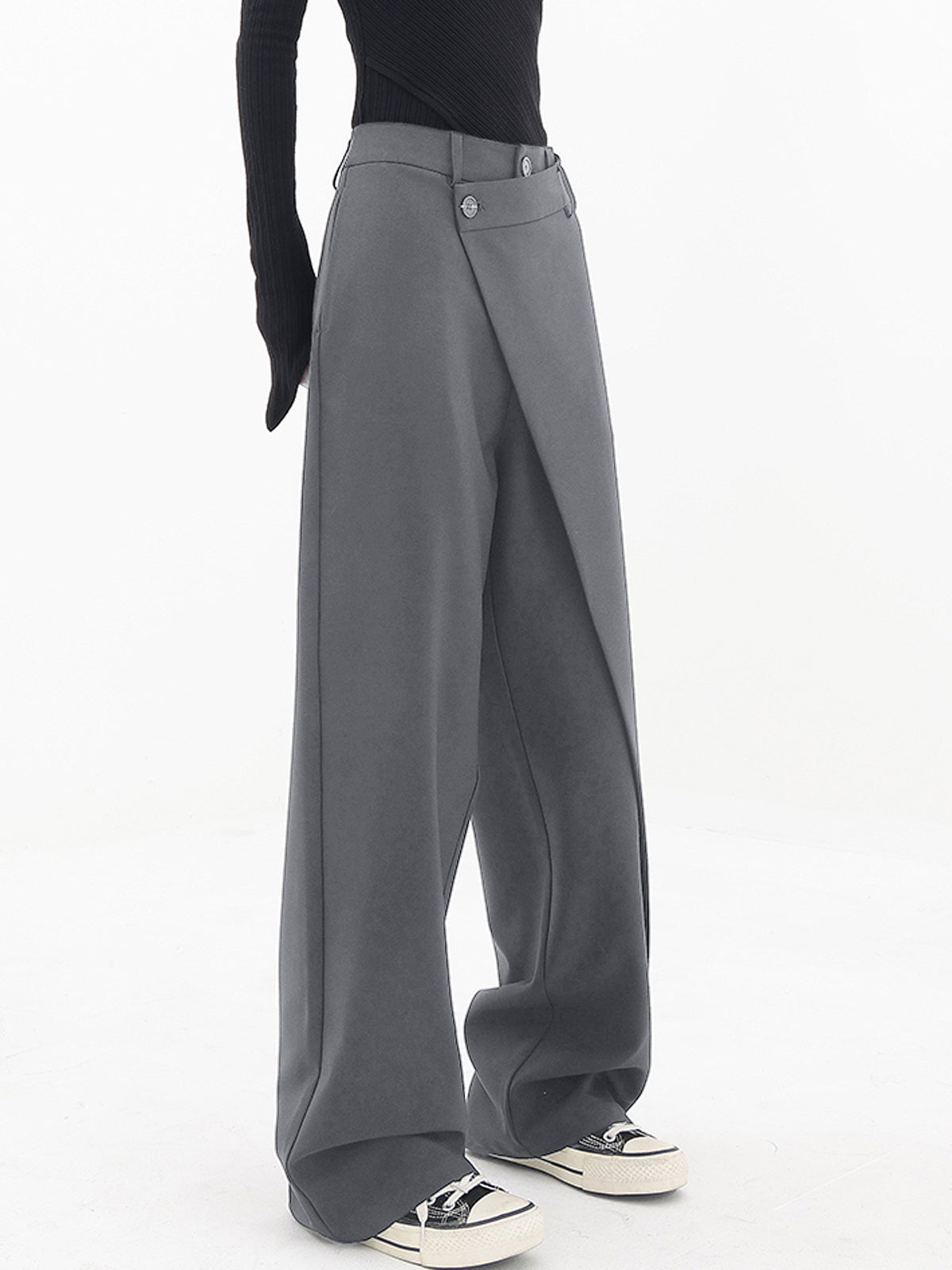stijlvolle asymmetrische broek vrouwen
