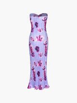 strapless geplisseerde zomerjurk dames
