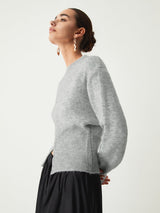 Gemütlicher Half-Zip Strickpullover für Damen in weicher Strickoptik