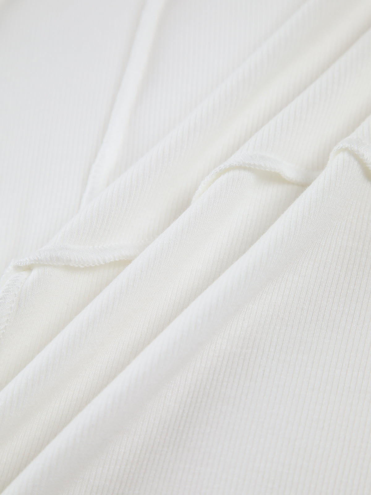 stijlvolle ribbed top met ronde hals
