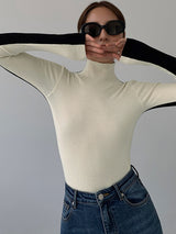 Modieuze long sleeve knit top voor vrouwen
