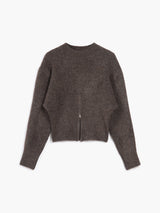 Weicher Damen-Strickpullover mit Half-Zip zum Kombinieren