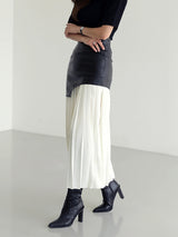 vrouwelijke rok met patchwork design
