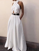 zomer jumpsuit dames zonder mouwen
