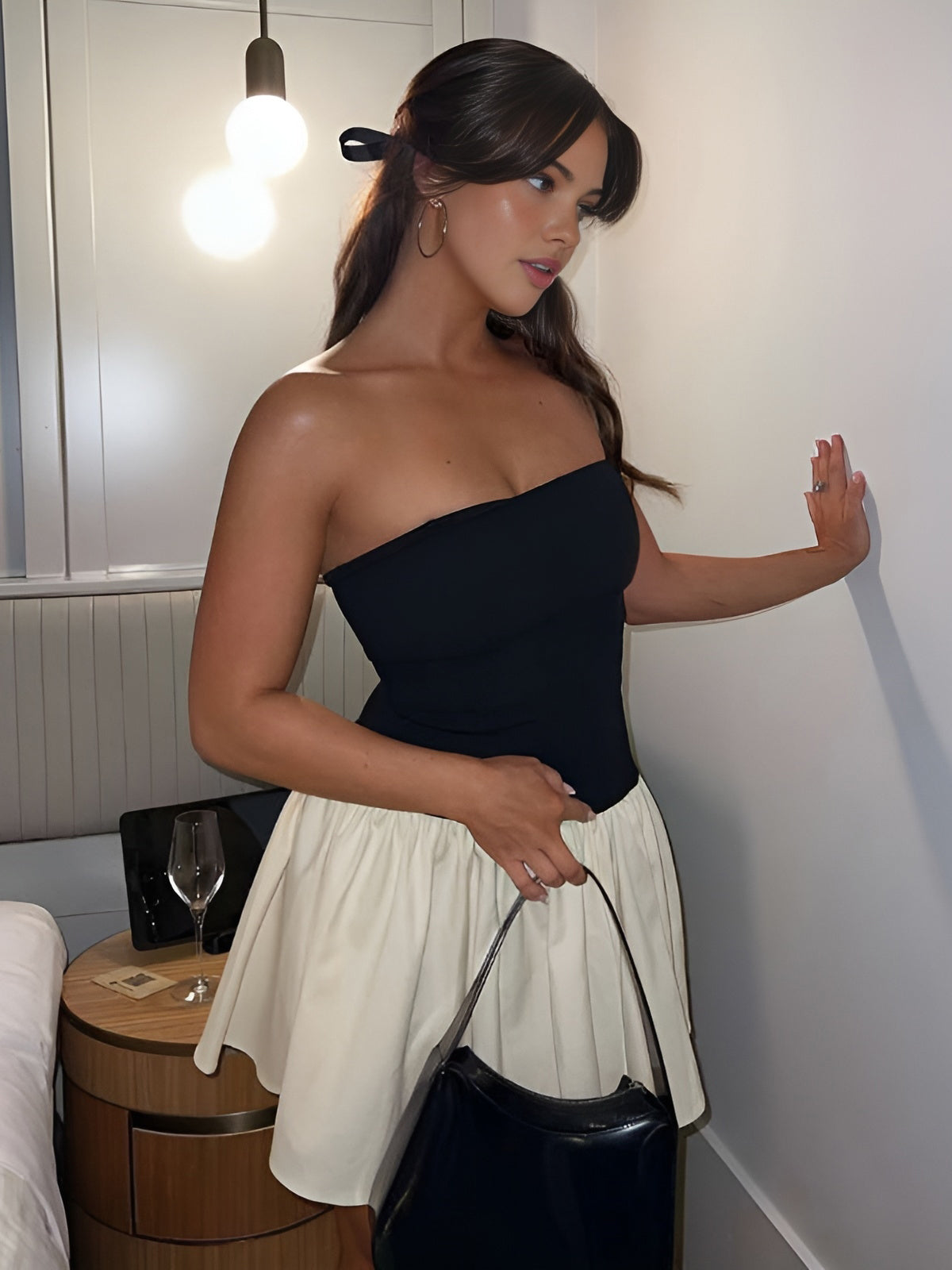 Nayeli | Strapless Bustier Mini Dress