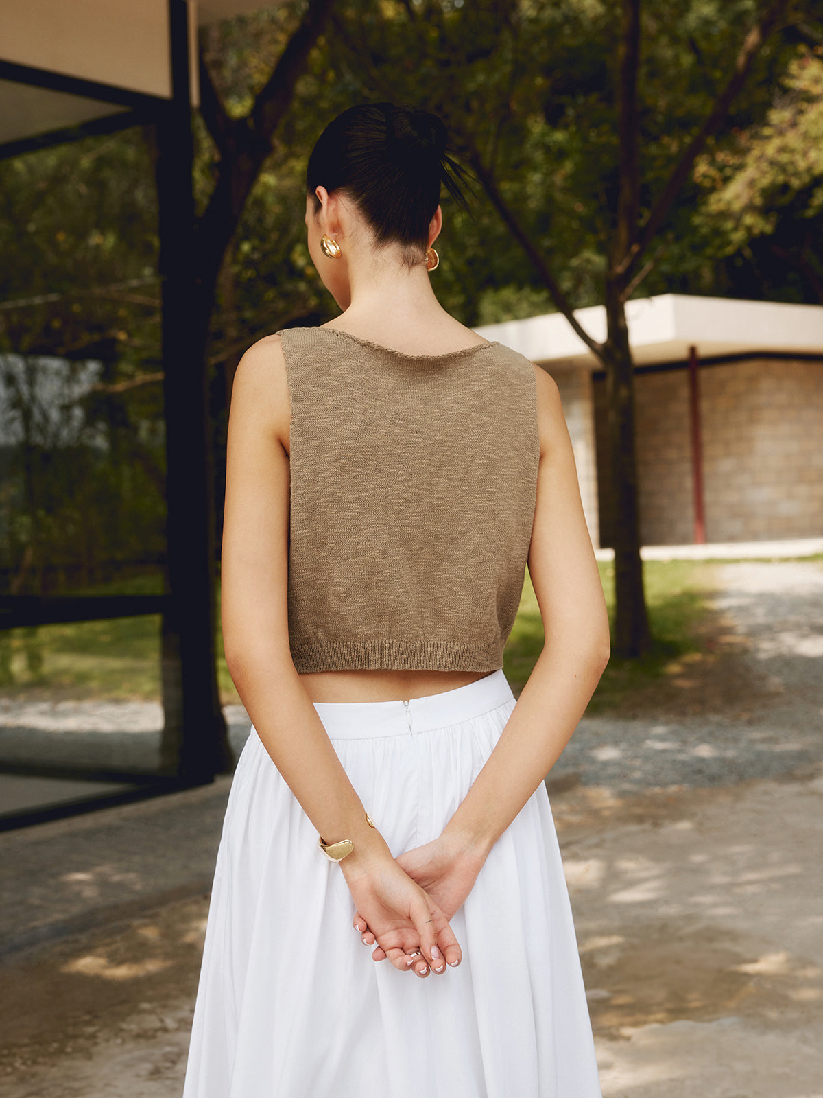 Liora | Knit Crop Tank Top