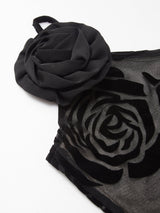 elegante jacquard maxi jurk
