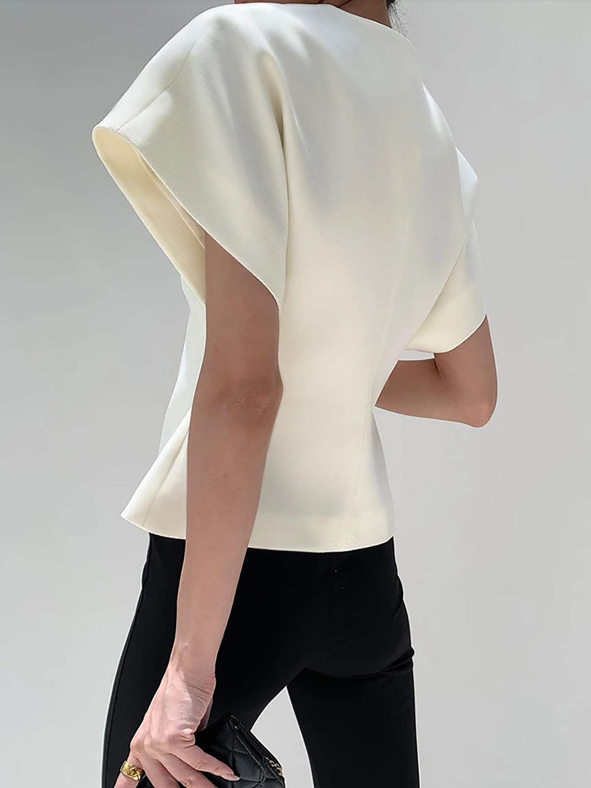 Velina | Structured V-Neck Blouse