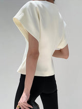 Velina | Structured V-Neck Blouse