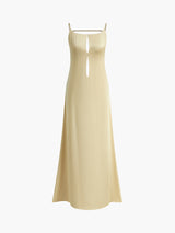 backless satijnen jurk vakantie avondlook
