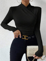 Caline | Crossed Wrap Top