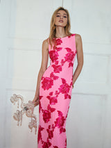 mesh mouwloze jurk met ronde hals dames
