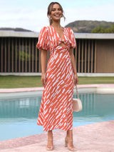 gestreepte maxi jurk dames
